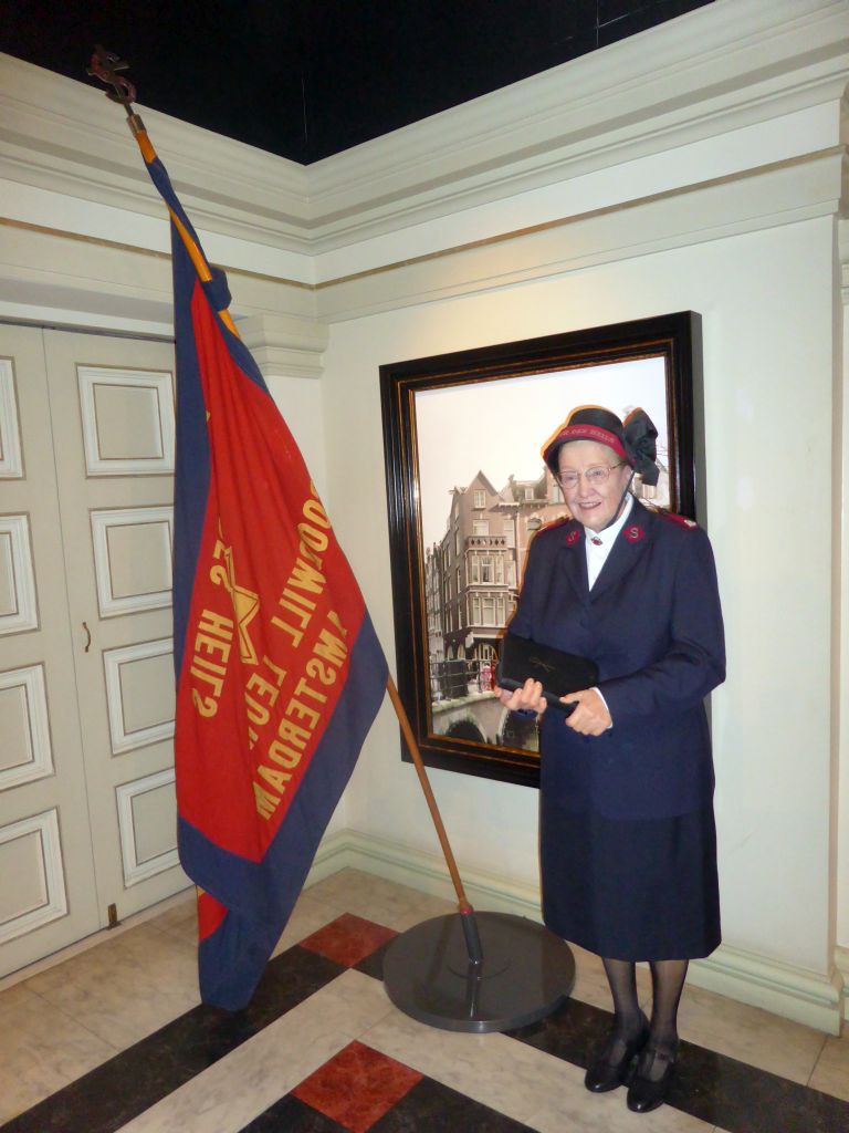 Wax statue of Major Bosshardt at the Madame Tussauds museum