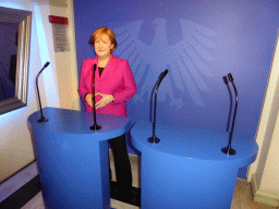 Wax statue of Angela Merkel at the Madame Tussauds museum