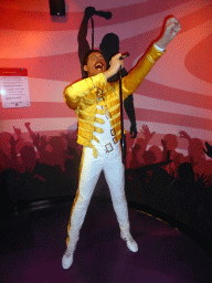 Wax statue of Freddy Mercury at the Madame Tussauds museum