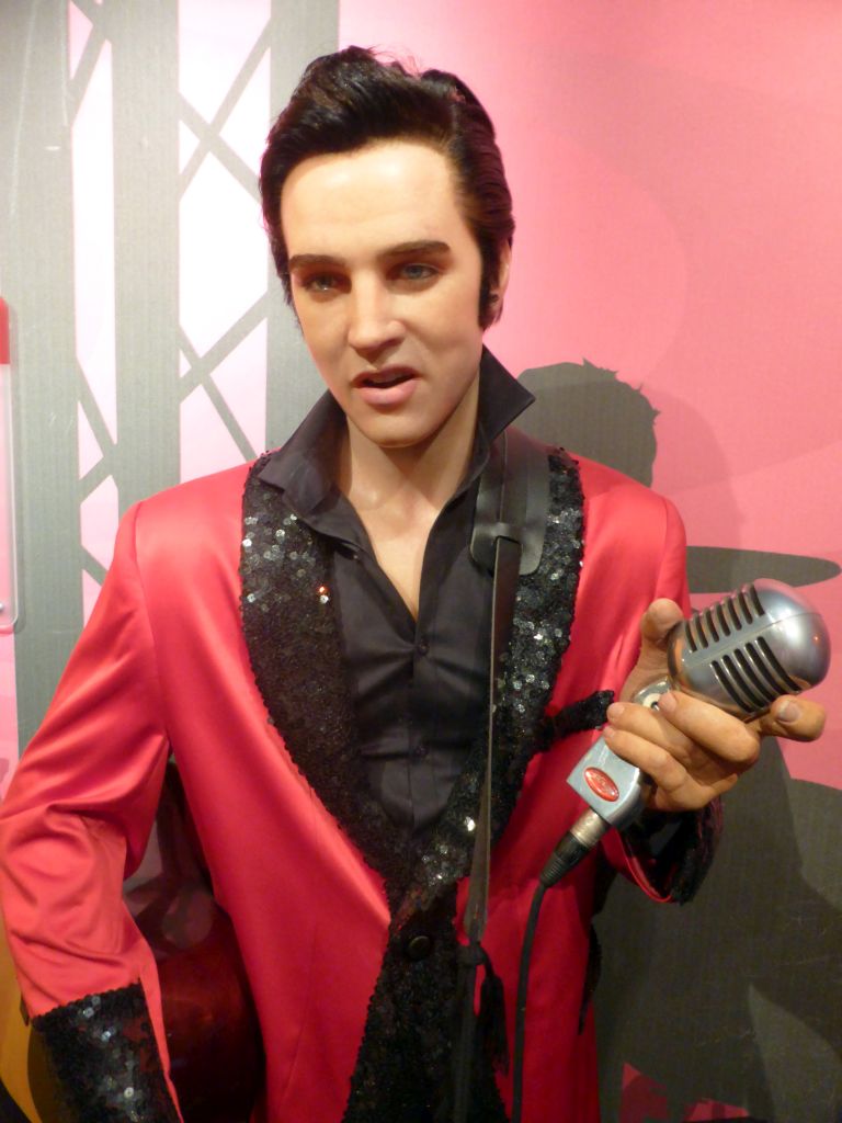 Wax statue of Elvis Presley at the Madame Tussauds museum