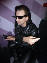 Wax statue of Bono at the Madame Tussauds museum