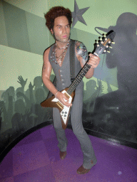 Wax statue of Lenny Kravitz at the Madame Tussauds museum