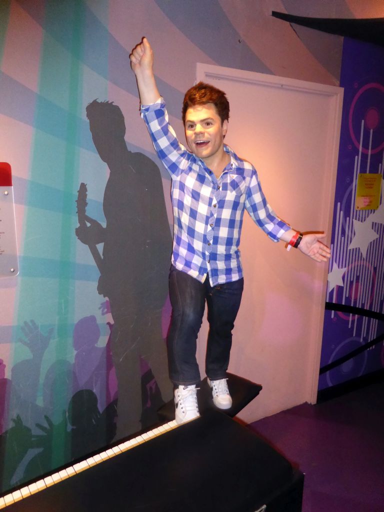 Wax statue of Roel van Velzen at the Madame Tussauds museum