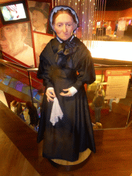 Wax statue of Madame Marie Tussaud at the Madame Tussauds museum