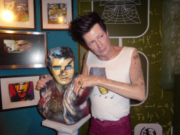 Wax statue of Herman Brood at the Madame Tussauds museum