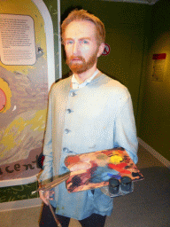 Wax statue of Vincent van Gogh at the Madame Tussauds museum