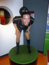 Wax statue of Ronaldinho at the Madame Tussauds museum