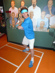 Wax statue of Rafael Nadal at the Madame Tussauds museum