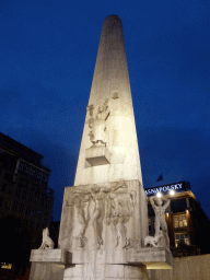 The Nationaal Monument at the Dam square, by night