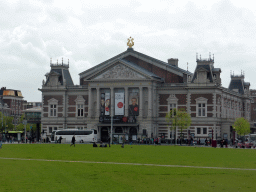 Front of the Royal Concertgebouw building at the Museumplein square