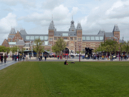 Back side of the Rijksmuseum at the Museumplein square