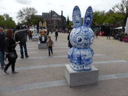 Statues of Nijntje at the Museumplein square