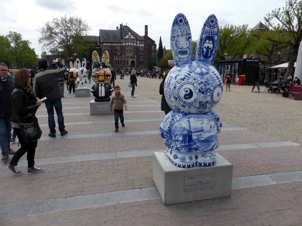 Statues of Nijntje at the Museumplein square