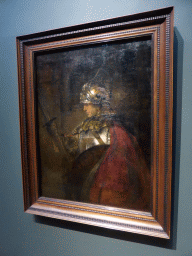 Painting `A Man in Armour (Alexander the Great?)` by Rembrandt van Rijn, at Gallery 8 of the `Late Rembrandt` exhibition at the First Floor of the Philips Wing of the Rijksmuseum