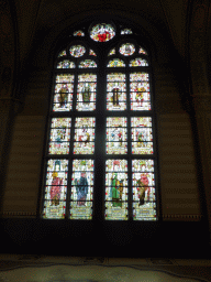 Stained glass windows at the Great Hall at the Second Floor of the Rijksmuseum