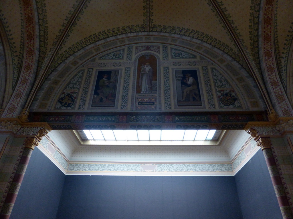 Mosaics at the ceiling of the Gallery of Honour at the Second Floor of the Rijksmuseum
