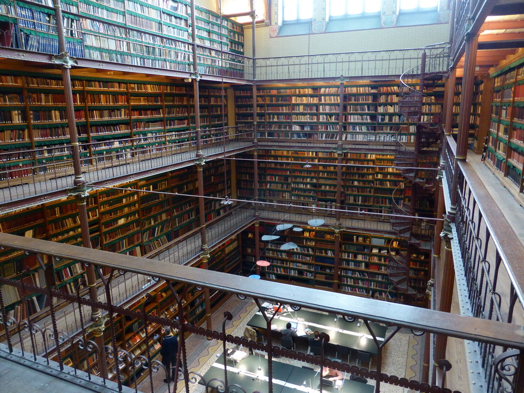 The Library of the Rijksmuseum, viewed from the Second Floor