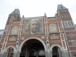 Back side of the Rijksmuseum at the Museumplein square