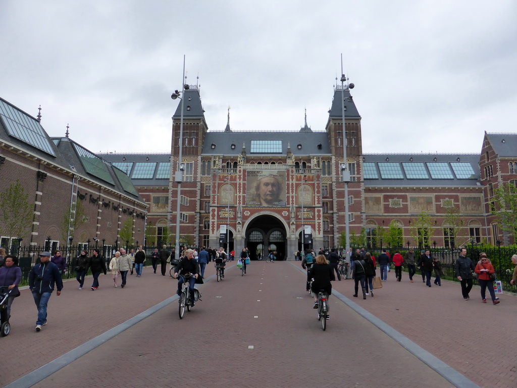 Back side of the Rijksmuseum at the Museumplein square