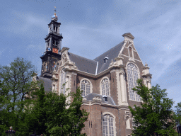 The Westerkerk church, viewed from the Westermarkt square