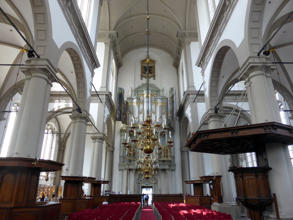 Nave and main organ of the Westerkerk church