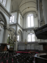 Nave, apse and side organ of the Westerkerk church