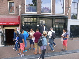 Front of the Anne Frank House museum at the Prinsengracht canal