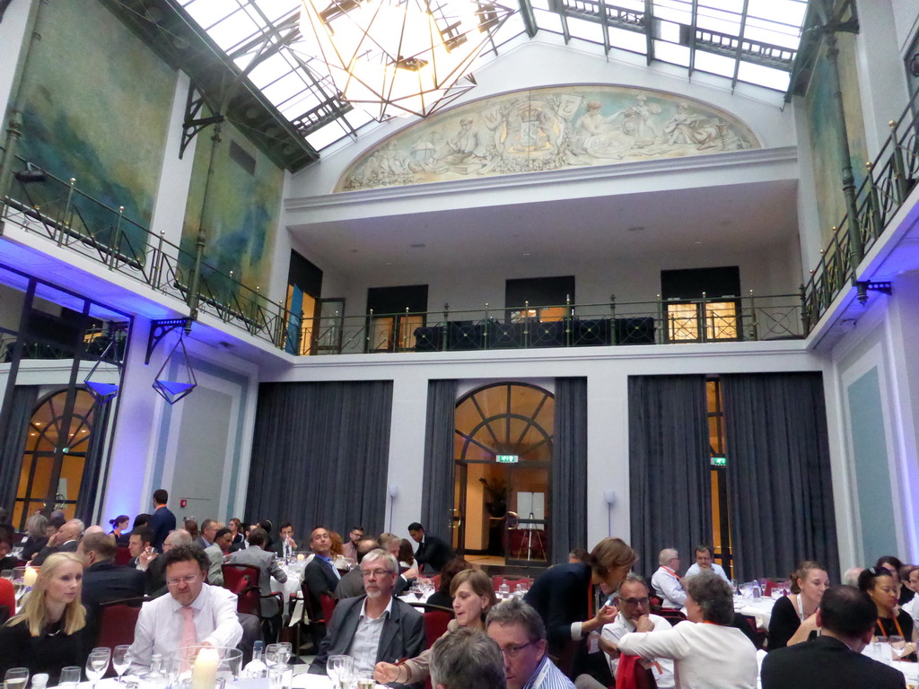 Dinner of the eHealth Week 2016 conference at the Wintertuin room at the Grand Hotel Krasnapolsky