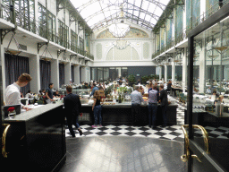 Breakfast at the Wintertuin room at the Grand Hotel Krasnapolsky