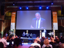 Presentation by Erik Gerritsen during the eHealth Week 2016 conference, in the Effectenbeurszaal room of the Beurs van Berlage conference center