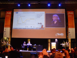 Presentation by Pascale Sauvage during the eHealth Week 2016 conference, in the Effectenbeurszaal room of the Beurs van Berlage conference center