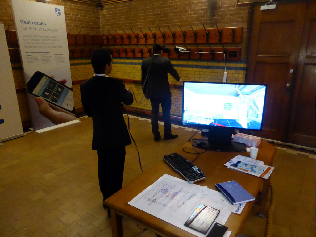 Philips virtual reality demo during the eHealth Week 2016 conference, at the first floor of the Beurs van Berlage conference center