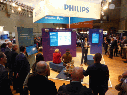 The Philips stand during the eHealth Week 2016 conference, at the Graanbeurszaal room of the Beurs van Berlage conference center