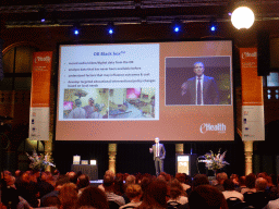Presentation by Teodor Grantcharov during the eHealth Week 2016 conference, in the Effectenbeurszaal room of the Beurs van Berlage conference center
