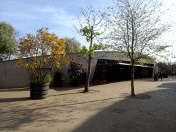 Front of the building at the Giraffe, Zebra and Kudu enclosure at the Royal Artis Zoo