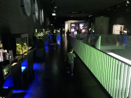Max at the Upper Floor of the Micropia museum