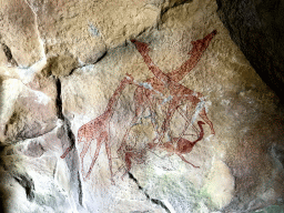 Wall painting at the tunnel leading to a waterfall at the northeast side of the Royal Artis Zoo