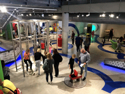 Interior of the First Floor of the NEMO Science Museum, viewed from the staircase to the Second Floor