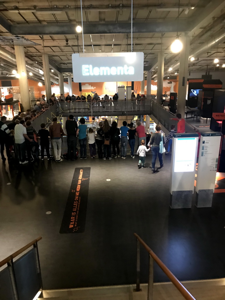 Interior of the Elementa exhibition at the Third Floor of the NEMO Science Museum