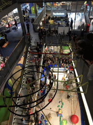 The Chain Reaction demonstration at the NEMO Science Museum, viewed from the Third Floor
