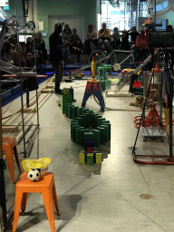 The Chain Reaction demonstration at the NEMO Science Museum, viewed from the First Floor