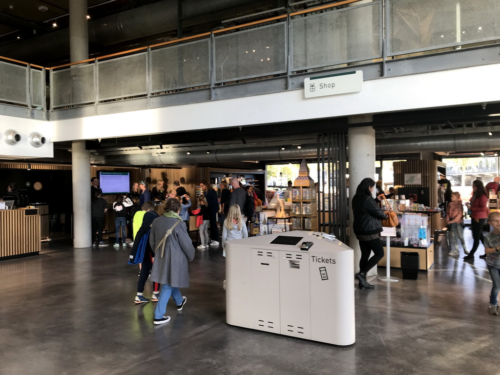 Souvenir shop at the Ground Floor of the NEMO Science Museum