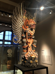 Statue at the Southeast-Asia exhibition at the First Floor of the Tropenmuseum, with explanation