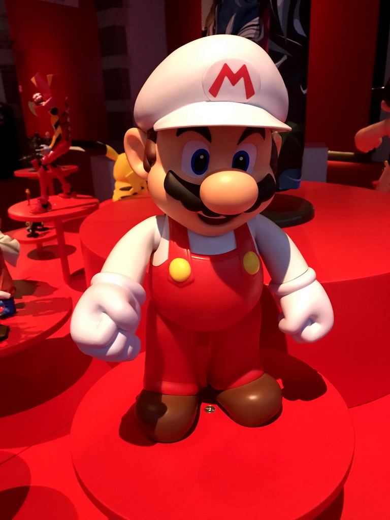 Statuette of Super Mario at the Cool Japan exhibition at the Second Floor of the Tropenmuseum