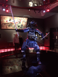 Statue of a Samurai warrior at the Cool Japan exhibition at the Second Floor of the Tropenmuseum