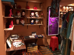 Shop with headscarves, clothing and jewelry at the ZieZo Marokko exhibition at the Ground Floor of the Tropenmuseum