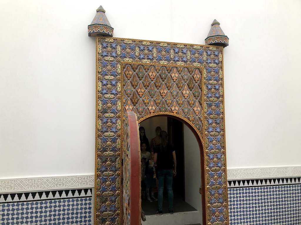Gate at the Riad inner square at the ZieZo Marokko exhibition at the Ground Floor of the Tropenmuseum