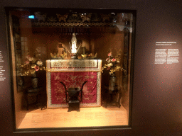 Peranakan Chinese Ancestor Altar at the Southeast-Asia exhibition at the First Floor of the Tropenmuseum, with explanation