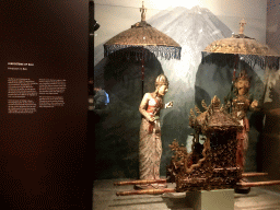 Statues, carriage and information on Hinduism in Bali at the Southeast-Asia exhibition at the First Floor of the Tropenmuseum