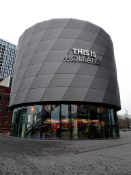 Front of the This is Holland building at the Overhoeksplein square